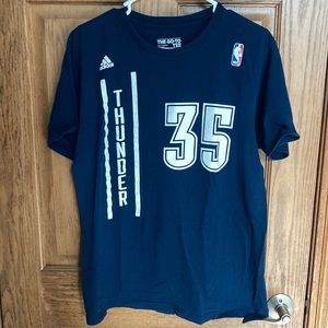 Adidas OKC Thunder Kevin Durant t shirt jersey